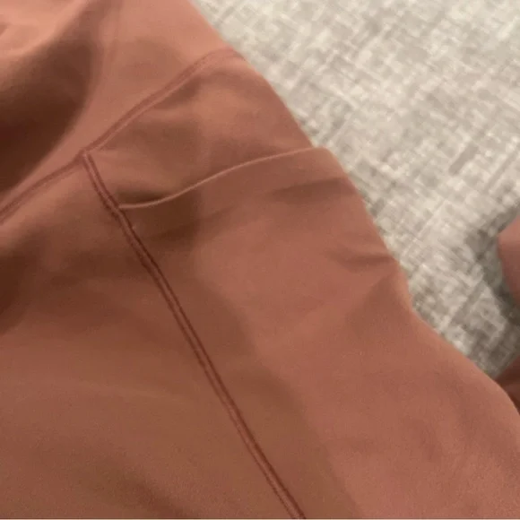 Athleta workout yoga pants leggings - rust/brown - small - Picture 5 of 7